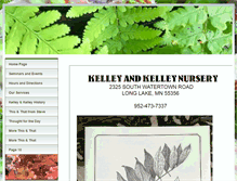 Tablet Screenshot of kelleyandkelleynursery.com